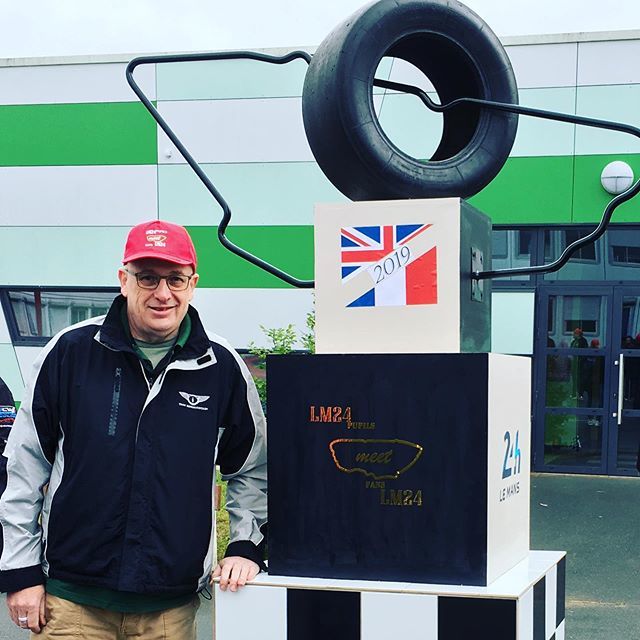 Beermountain's tweet photo. Colonel Bingo visiting a local school #lemans2019 #lemans24 #beermountain #radiolemans https://t.co/CDznUyr2LX https://t.co/EkucHoXzup