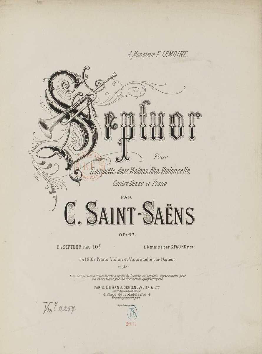 Nos e-donateurs sont friands de musique 🎶Partitions de Gounod, Saint-Saëns ou chansons populaires font partie des documents disponibles sur <a href="/GallicaBnF/">Gallica BnF</a> et numérisés grâce à #Adoptezunlivre [bit.ly/2ZDAynf ] De quoi vous inspirer pour la fête de la musique 🎷🎤
