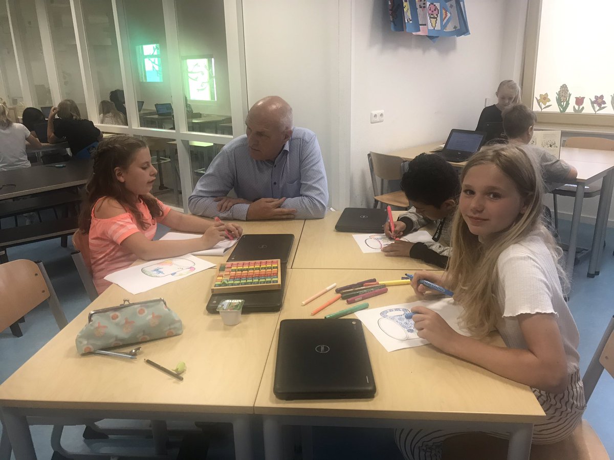 #komindeklas #stichtingschool #edrentenaar  bezoek tijdens de les en kinderraad