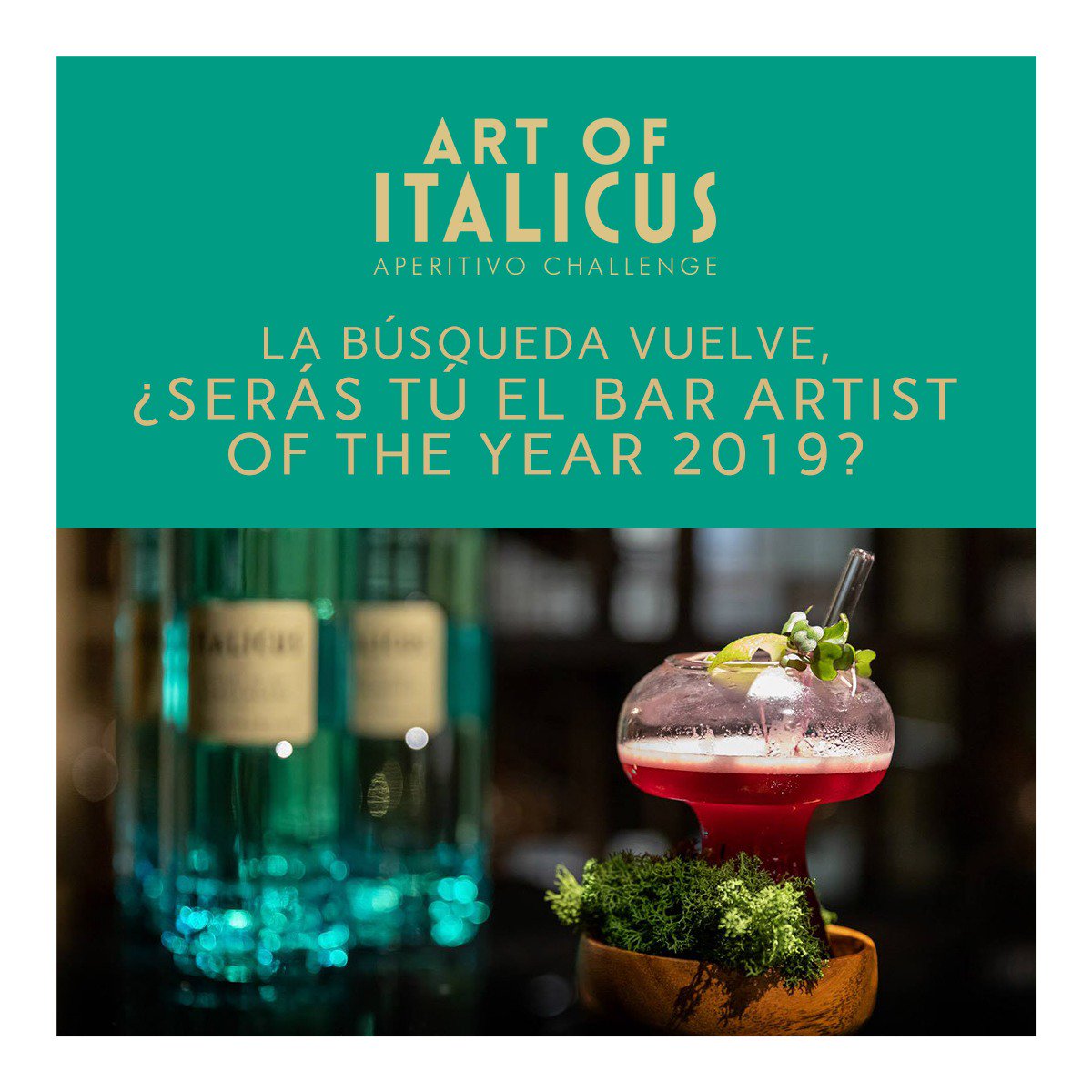 Art of italicus
¿Quieres ser el bar artist of the year?
Aun estáis a tiempo, mañana termina el plazo para presentar vuestras recetas. 
#BarmansCV #ArtOfItalicus