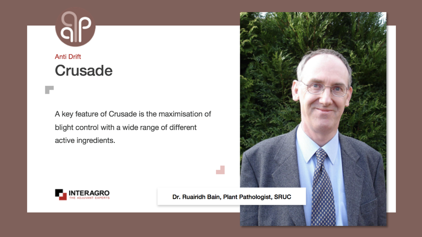 NichinoUK's tweet image. With blight control increasingly challenging, it makes sense to use all tools available to protect crops/tuber yield. 
Dr Ruairidh Bain has worked with #Crusade @SRUC #potatoblight trials since 2014 &amp;amp; believes it’s a valuable tool to help maximise control cpm-magazine.co.uk/2019/05/02/pus…