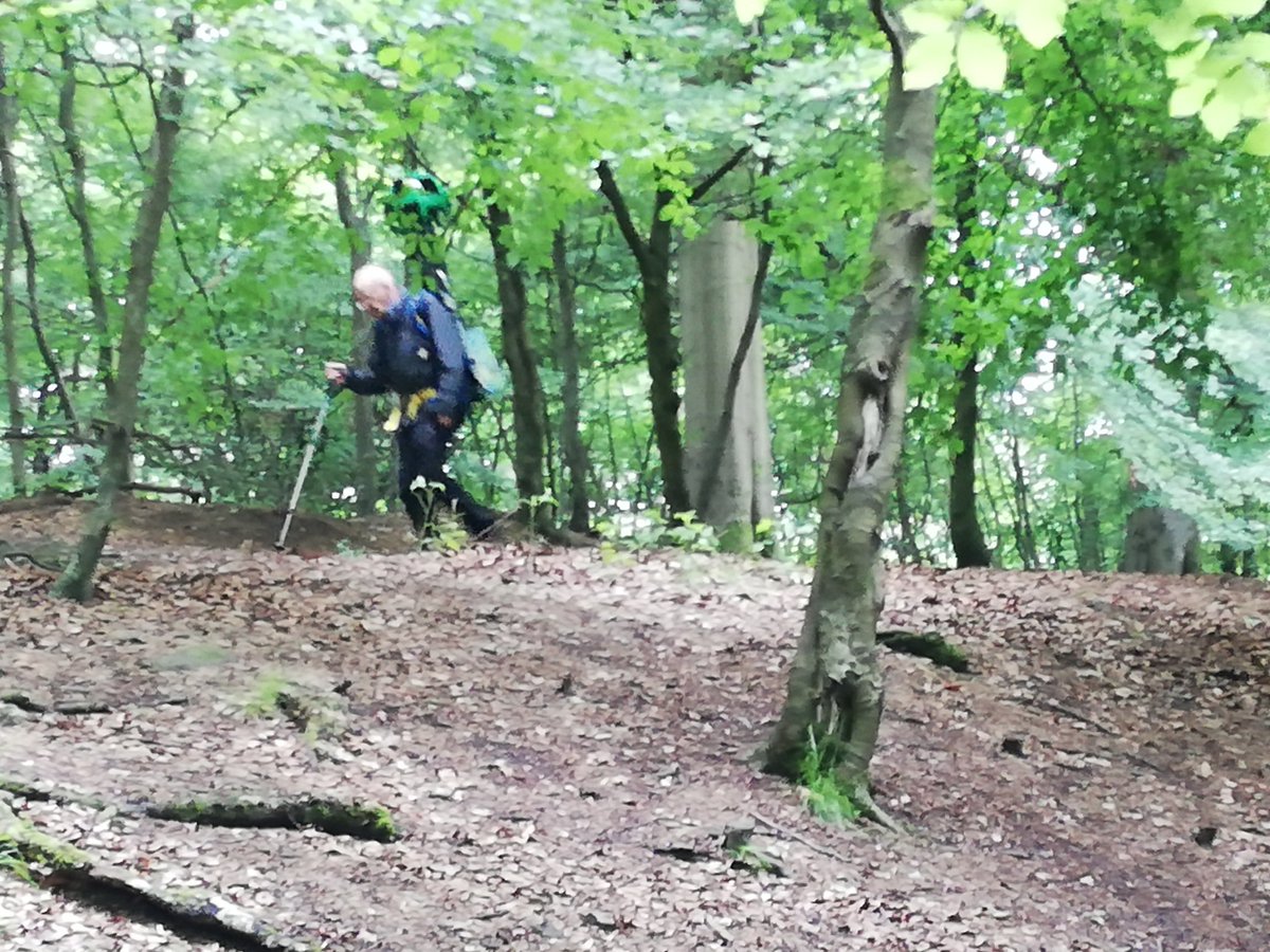 RotaryAllander's tweet photo. If you are out and about over coming week or so between @milngavie and Erskine Bridge and see a strange green topped device being carried as a backpack its @RotaryAllander completing the recording of the off road sections of the @ClydeCoastPath Its a Google Maps Trekker. https://t.co/38T8FYGzvZ