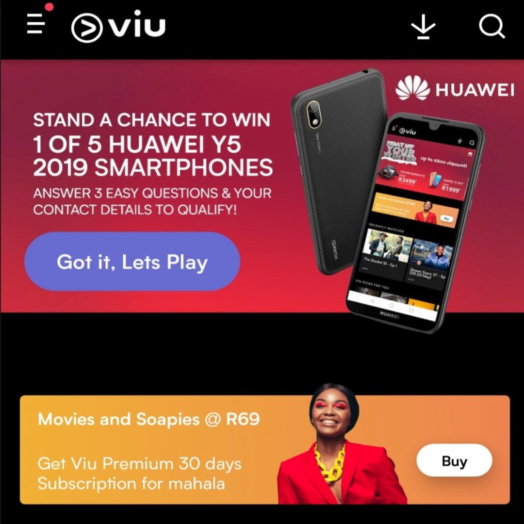 Viu South Africa Pa Twitter How To Enter The Huaweiy52019
