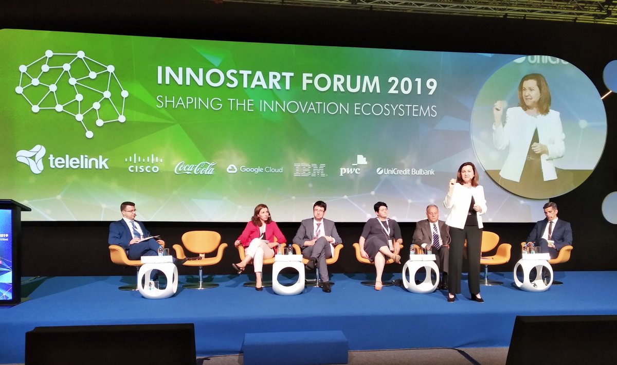 AmchamBulgaria's tweet photo. How to become innovation and start-up nation? Answers from @EIB @econministry @iserd @EU_Commission @Cisco @Citi @IBM at #InnoStartForum https://t.co/pVreFkqvN1