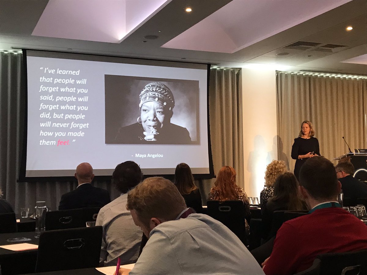 clareabennett's tweet photo. Customer experience has a lot to do with emotional engagement and how you make people feel. Interestingtalk by Jo Boswell on customer loyalty #memcom19 #associationsweek  #businessintelligence #CustomerExperience https://t.co/N2IyVBiGFl