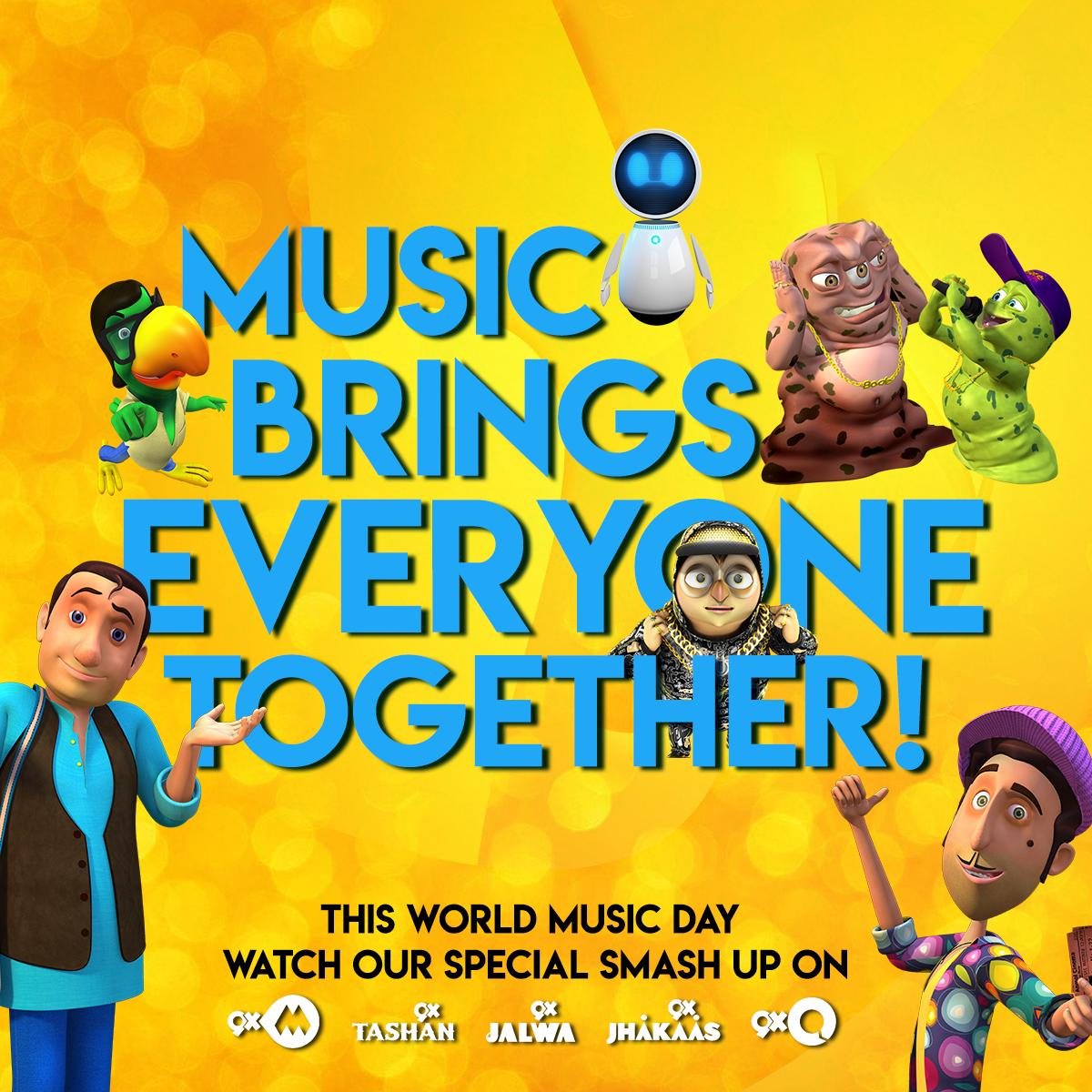 9XOIndia's tweet photo. This #WorldMusicDay we've got a hell of a SMASHUP #NowPlaying EVERYWHERE!
The remix features songs from @EDSheeran, @Drake & many more amazing artists!
#Cheggit https://t.co/4rSRThpgsx