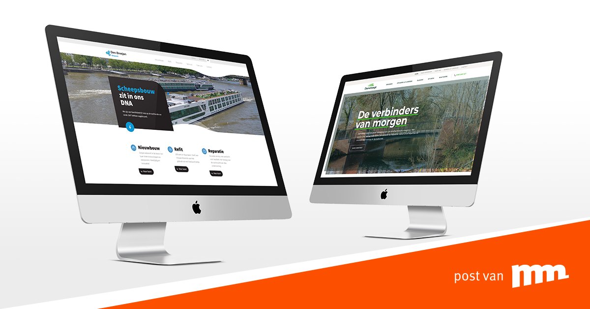 #Websites live! Voor Den Breejen Shipyard en Aannemersbedrijf Damsteegt B.V. hebben we een nieuwe website #ontwikkeld deze geven een mooi beeld van de bedrijven en de activiteiten. Ook een passende #online oplossing voor jou bedrijf? Neem contact met ons op! T: 0184-622813