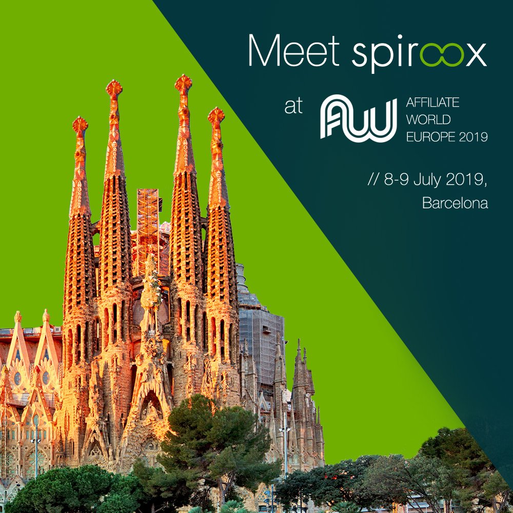 Meet Spiroox´s team at AWE19 and let´s make a great business toghether
See you in Barcelona!!
#SpirooxRocks #digitalperformance #mobileadvertising #affiliatenetwork #Spirooxontour #AWE19