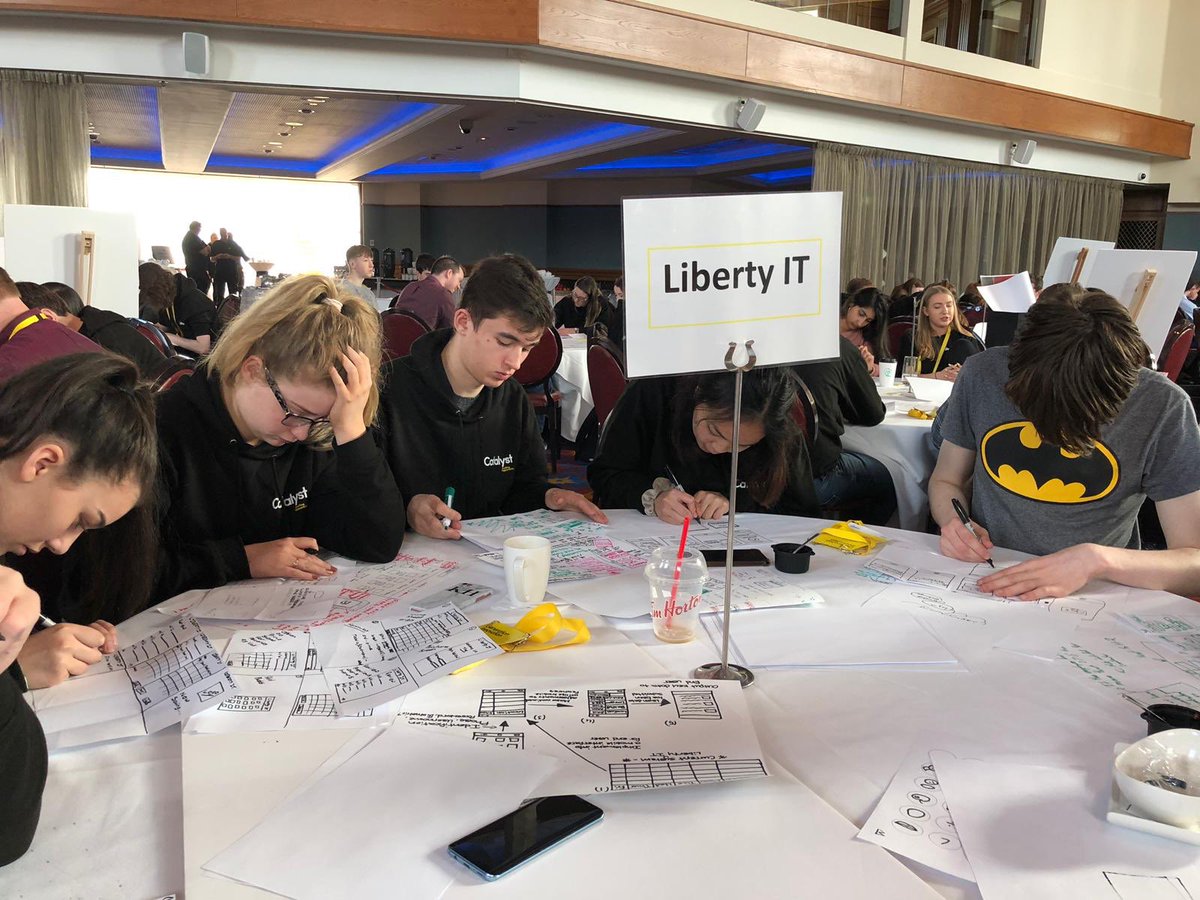 Our teams have been so inspired by the <a href="/CatalystNI_/">Catalyst</a> Generation Innovation students during this week’s programme - heads down &amp; working hard!!