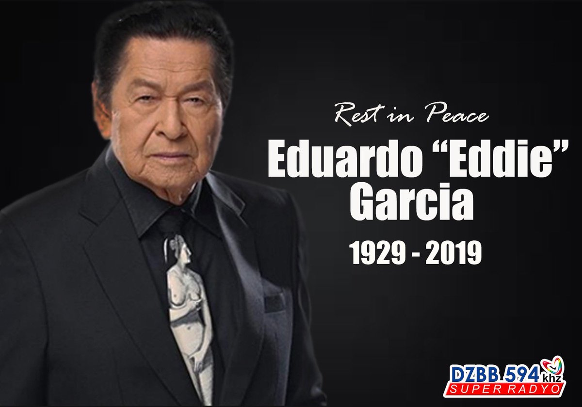 dzbb's tweet photo. ICYMI: Beteranong aktor na si Eddie Garcia, pumanaw na sa edad na 90. https://t.co/7JLpqg5QLY