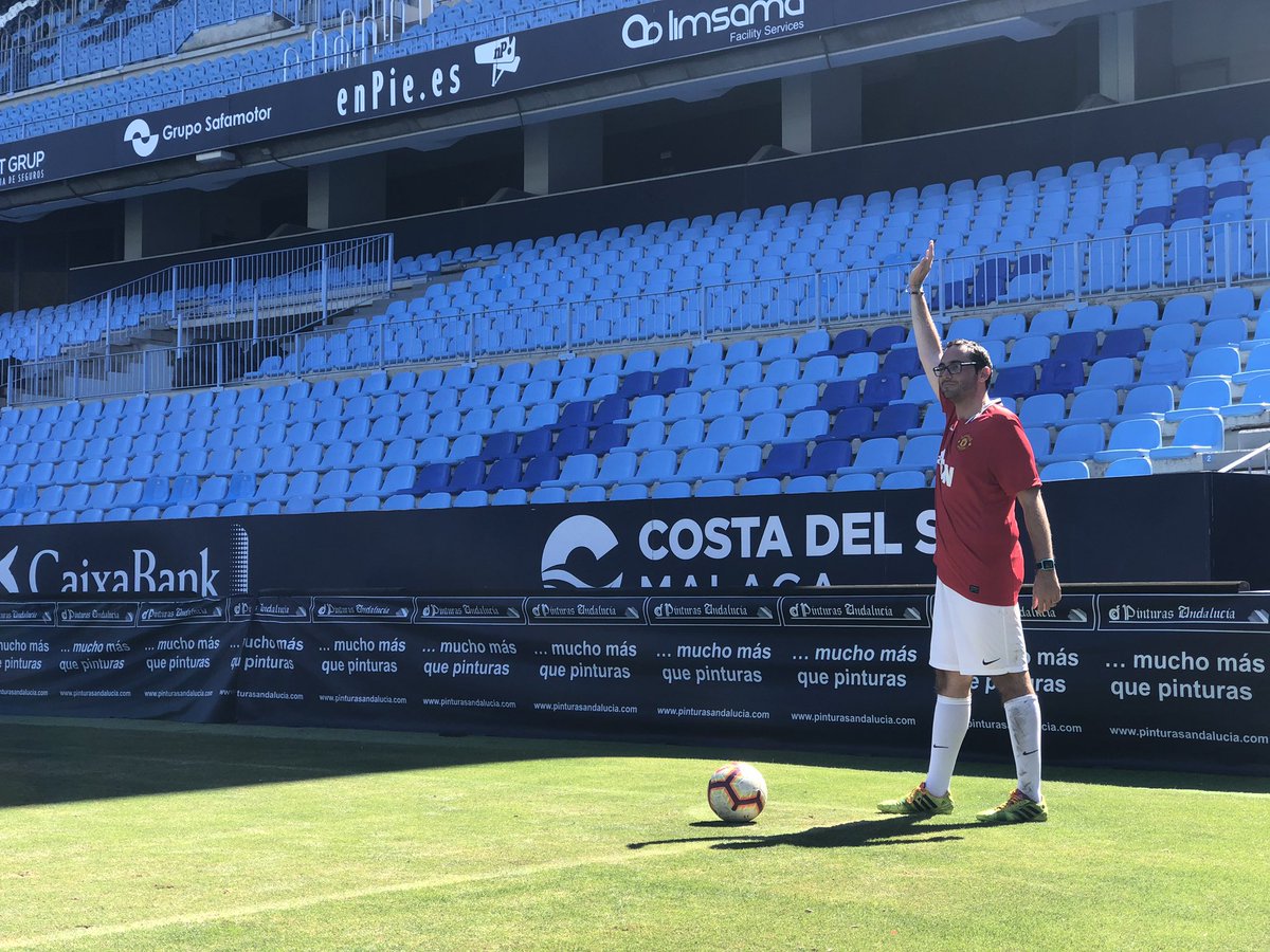 Buen ratito en La Rosaleda ganando 4-2 al equipo del <a href="/MalagaCF/">Málaga CF</a> que ha hecho lo que ha podido ante la calidad de los periodistas. 😝😝💙