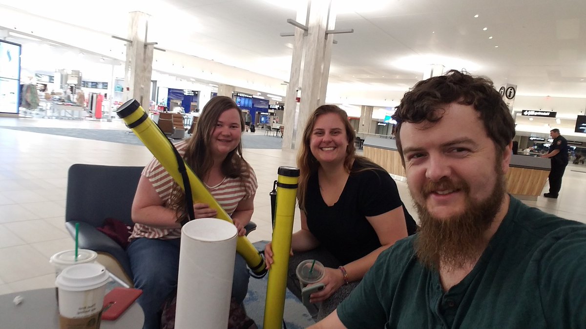 Posters: Check. Plane stuff: check. Off to my first ever #ASMicrobe! <a href="/LHammond30/">Lauren Hammond</a> @Maria_9327
