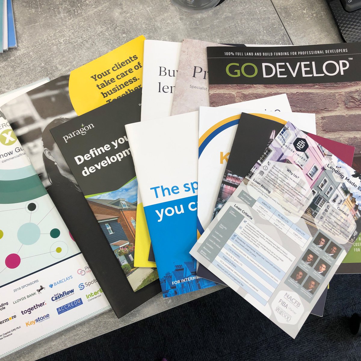 After a good day <a href="/NACFB/">NACFB</a> Commercial Finance Expo yesterday, <a href="/kjbennett79/">Karen Bennett</a> @nec_fw we have spent time today going through all the product literature #lotsofchoice #alwayslearning #cpd