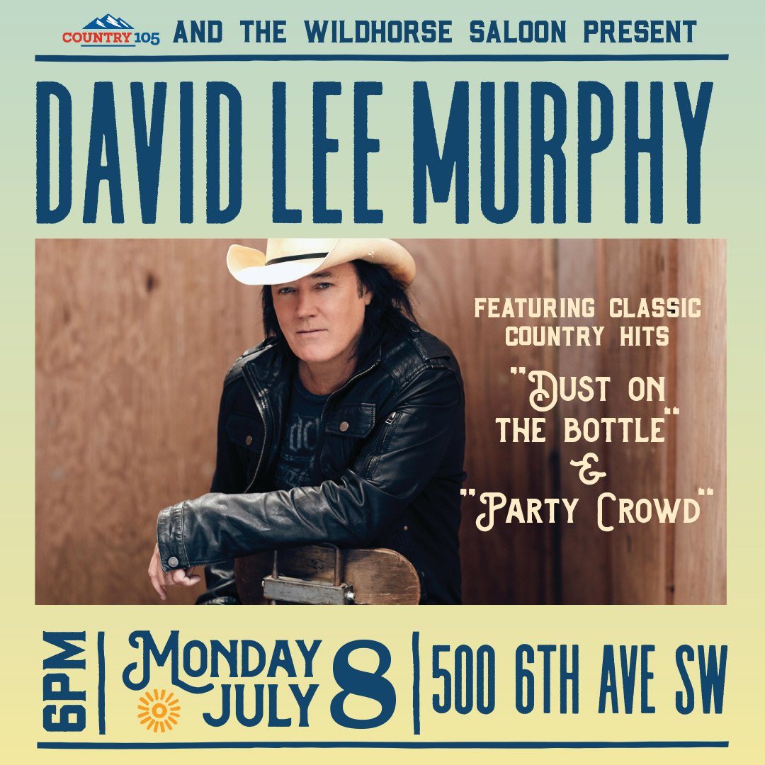 Get your tickets to see <a href="/davidleemurphy/">David Lee Murphy</a> live at the Wildhorse Saloon NOW! bit.ly/2WrZmNa #yyc #calgarystampede #wildhorseyyc