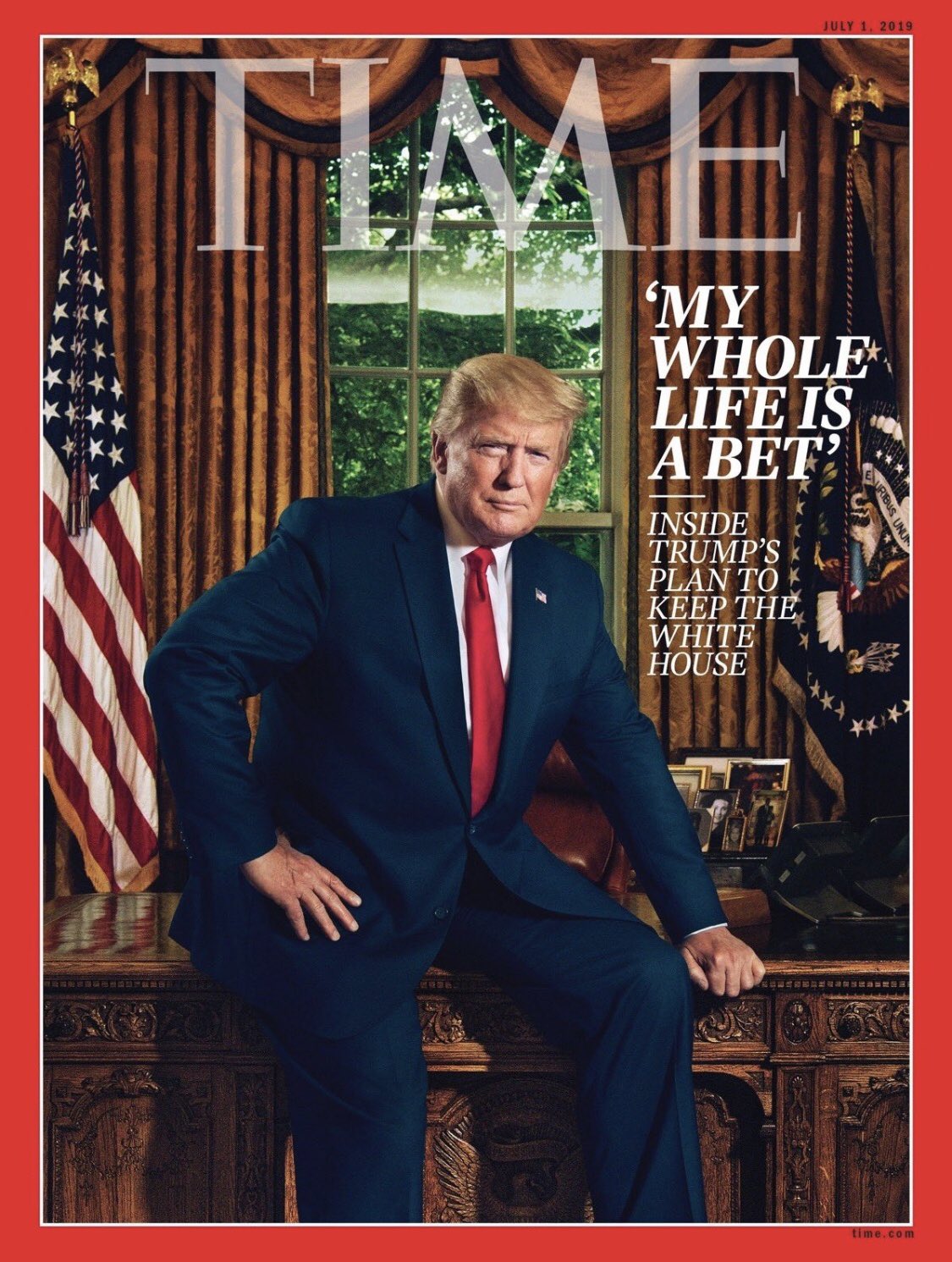 Trump is on the cover of latest Time magazine....looks sharp