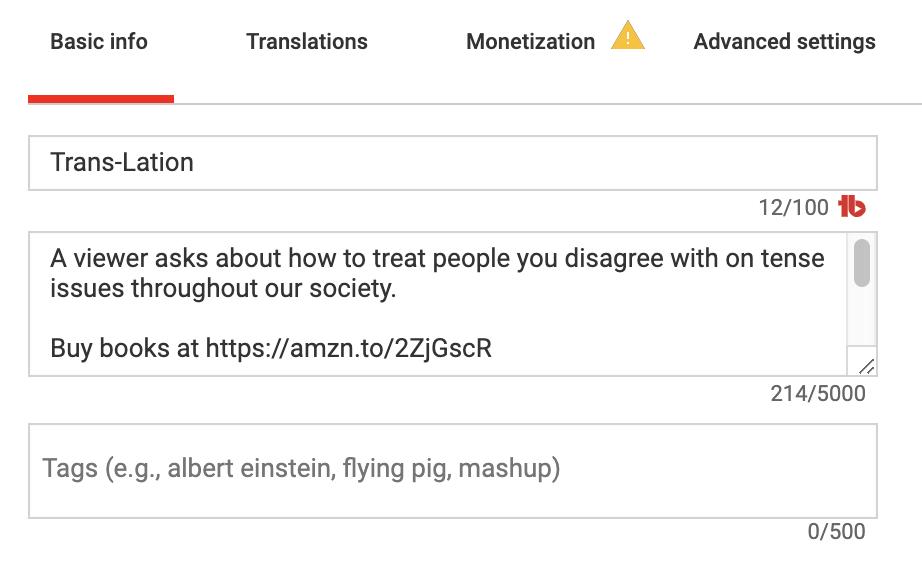 RevFisk's tweet photo. Youtube demonetized this livestream video without tags before it was even over. The censorship is certainly on its way: https://t.co/ndUPbXpLmC