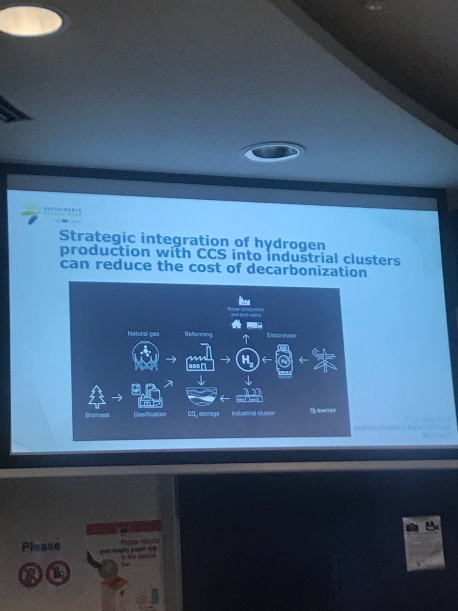 New #hydrogen projects in EU will enable a new business case for #CCS, by increasing its relevance beyond the power sector to heating, industry and transport.

Scaling-up #CCUS will create economies of scale, bringing #CCS #CCU unit costs down 👍#EUSEW19 ⁦@euenergyweek⁩