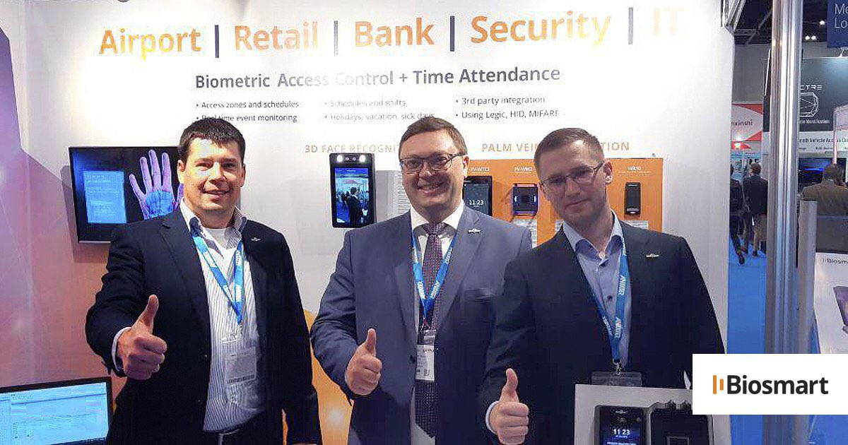 biosmart_tech's tweet photo. 3 Days of participation in #ifsec19 International have passed as one. We would like to thank all the visitors who have expressed great interest to our technologies. We will continue trying to make the world safer by developing even more accurate and fast biometric technologies https://t.co/2J7Gro4cPQ