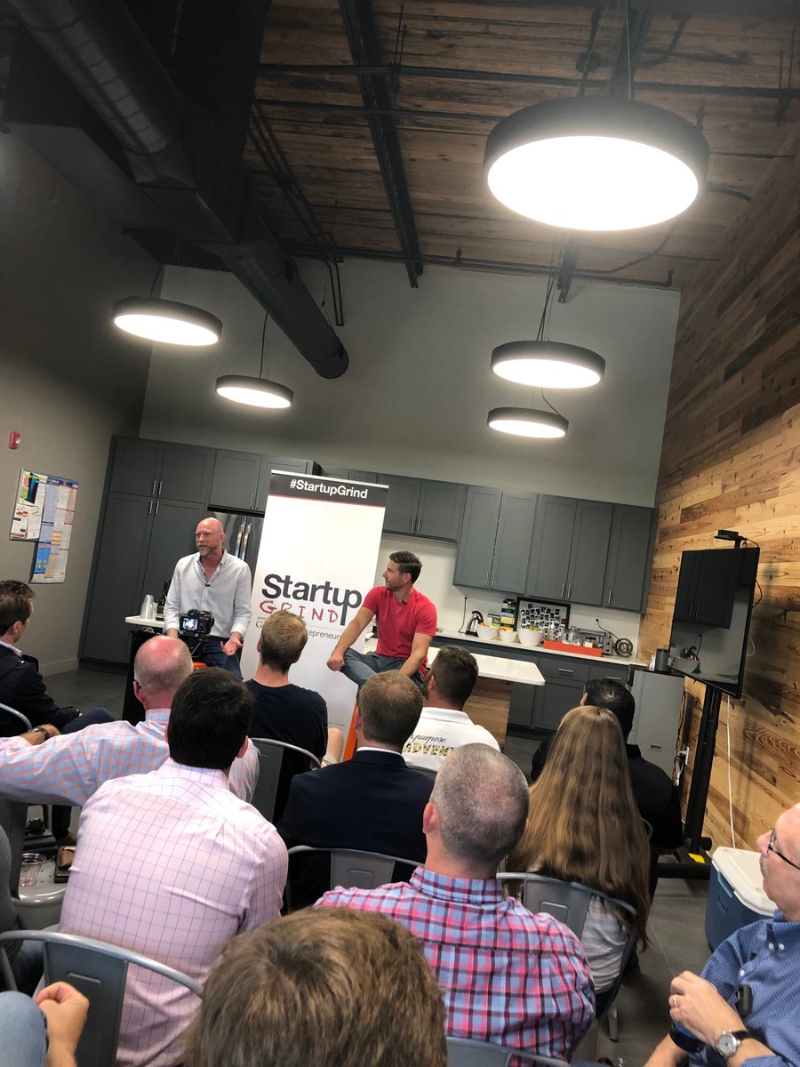 AshSchroeder09's tweet photo. Is there anything @bpatrickbryant can't do? One of the best @StartupGrindCHS events I've been to last night, hosted by @Ceterus #CHS #startupgrind @catchagency https://t.co/mLDBzB5GRb