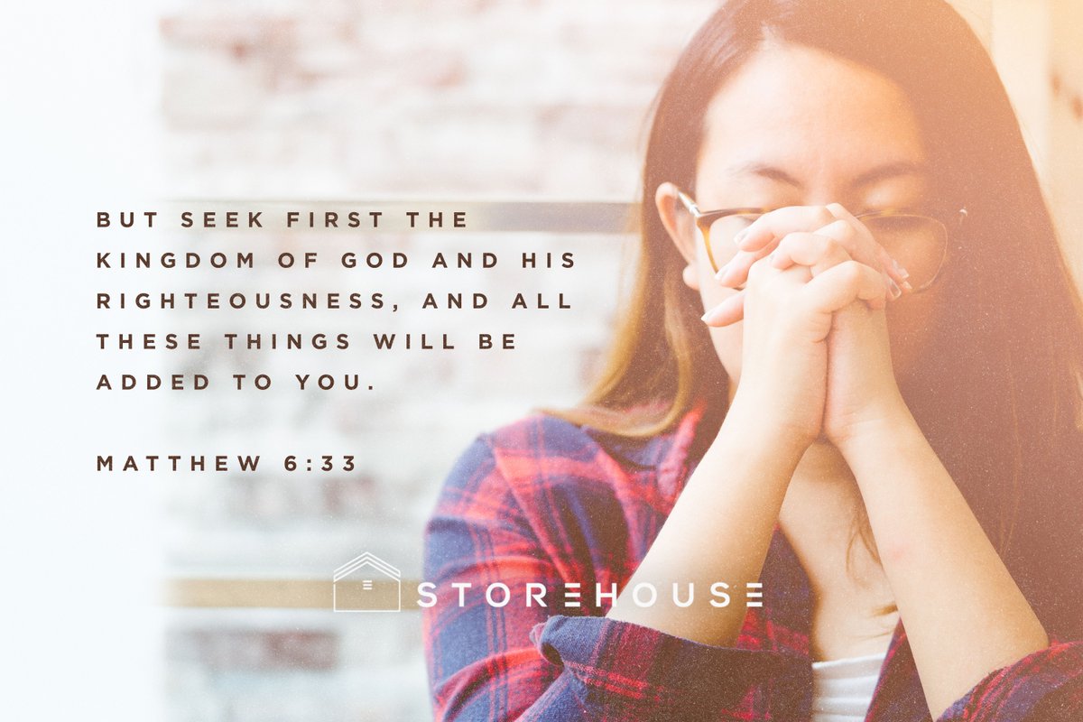 But seek first the kingdom of God and his righteousness, and all these things will be added to you. – Matthew 6:33 
#storehouse #kingdom #creators #world #creatives #connection #missions #Christ #global #projects #support  #calling #christian #righteousness #seekfirst #missionary