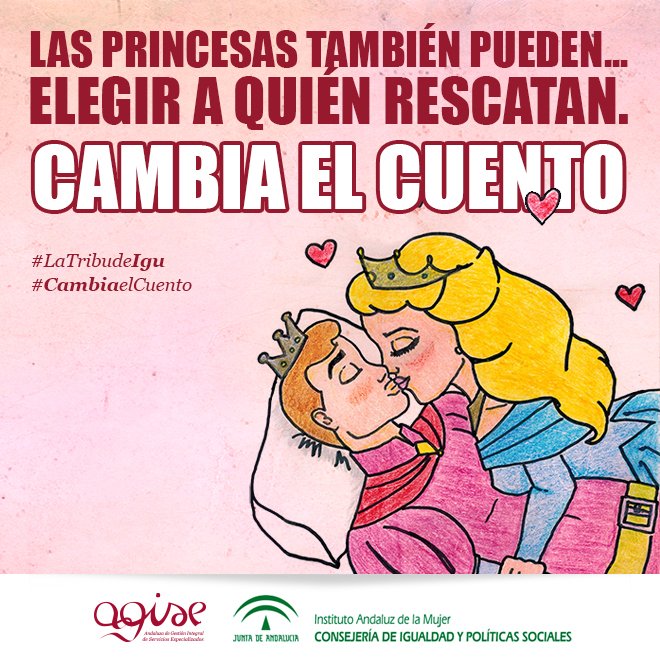 IAMJunta's tweet photo. ¿Y si desmontamos el cuento? Igu y su Tribu te invitan a cambiar y contra las historias más allá de roles y estereotipos sexistas. https://t.co/qNjfi2RRuv