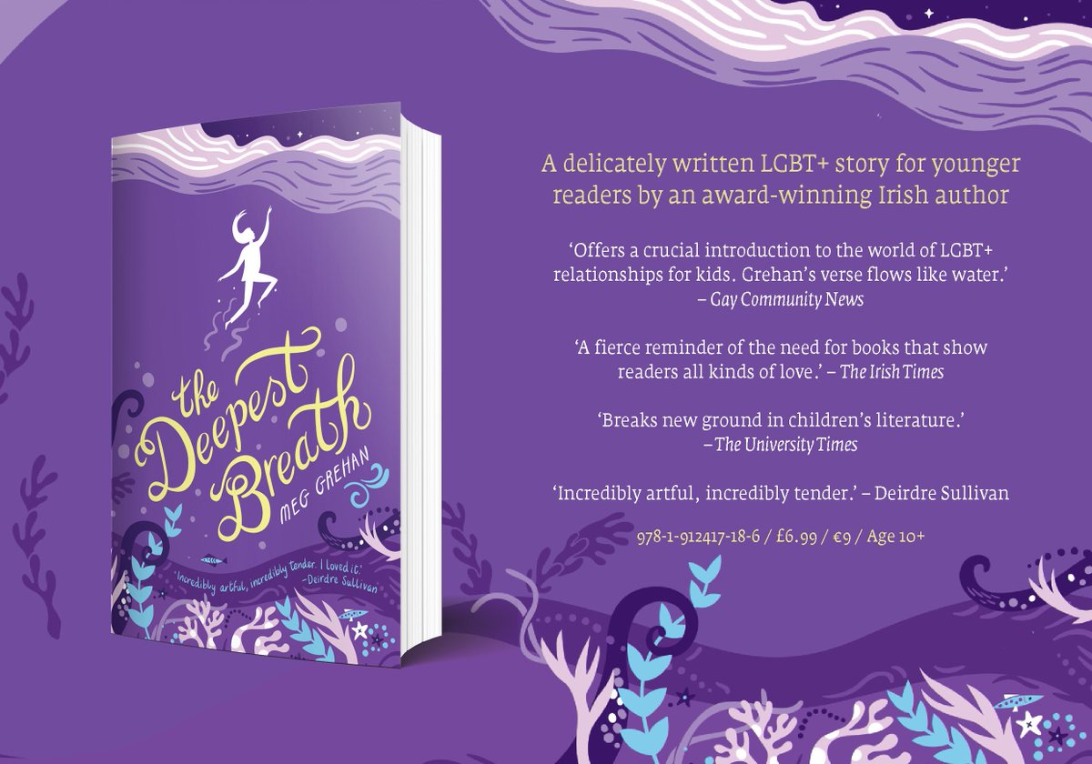 LittleIslandBks's tweet image. It&apos;s #PrideMonth and we are extremely proud of The Deepest Breath – a delicately written LGBT+ story for younger readers by award-winning Irish author @megcathwrites. To celebrate, we&apos;re giving you 10% off the book at littleisland.ie/books/the-deep… – just use the code &apos;pride&apos;.