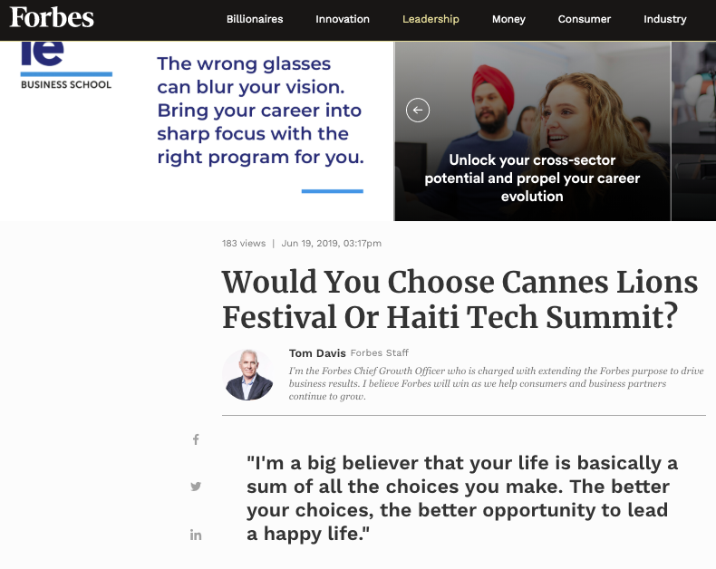 haititechgroup's tweet photo. -******Breaking News- Where will you be? #SeeYouInHaiti #Haiti #HaitiTechSummit 
Would You Choose Cannes Lions Festival Or Haiti Tech Summit? https://t.co/zZCfpq5Fjs https://t.co/Fiu98r8Pqr