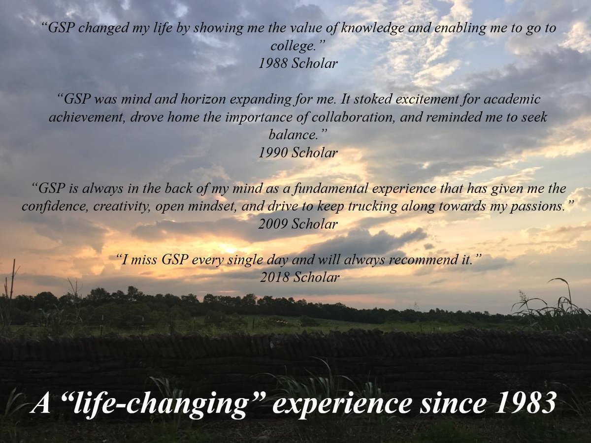 kentuckygsp's tweet photo. 2019 marks the GSP's 37th summer of providing a "life-changing" experience for Kentucky students. #gsp2019 #kygsp #governorsscholarsprogram #nonprofit #kentucky https://t.co/jlz50F10KO