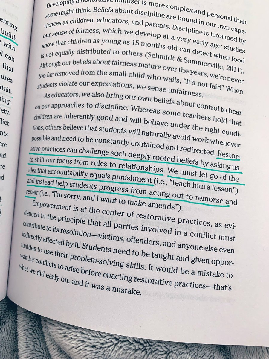 MrsJacqueGuy's tweet photo. Currently road tripping to Montana and this is my first book I checked off my list. Who else loves car reading?✋🏼 Such a good book to reflect on your classroom management and learn new ideas to transform your class into one that follows a restorative practice mindset. https://t.co/shTCBe0Zvy