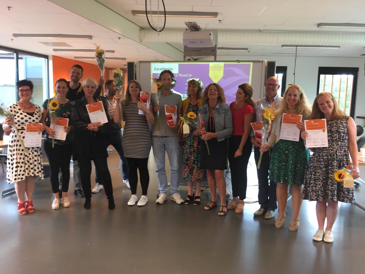 Afsluiting leergang A Teacher’s Road to Excellence. Samenwerking Noorderpoortcollege en Hanzehogeschool Groningen  #noorderpoortcollege #hanze