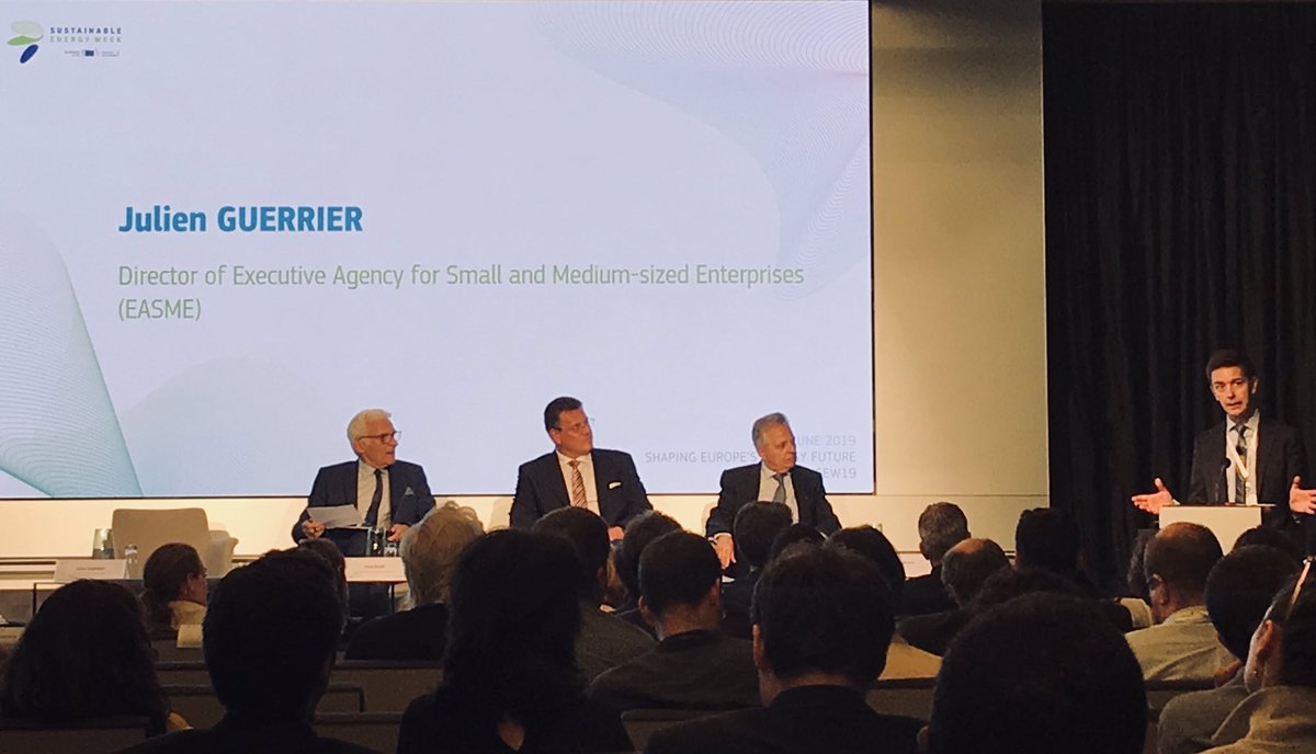 Closing ceremony of #EUSEW19, organised by <a href="/EU_EASME/">EASME - Executive Agency for SMEs</a>