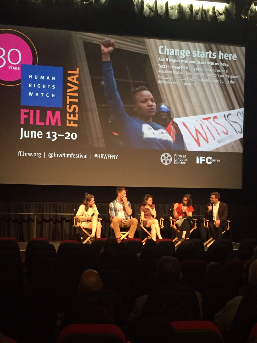 hrwfilmfestival's tweet photo. Join us again tonight at @FilmLinc for our final screening of ‘No Box for Me. An Intersex Story’ 
The film will be followed by an in-depth discussion with filmmaker Floriane Devigne, film sbjct M, @hrw researcher @knightktm &amp; @TeenVogue journalist @mariatridas ⬇️ https://t.co/m4n4olxL04