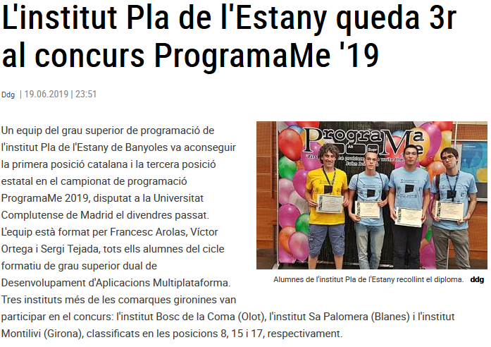 INSelPla_Cicles's tweet photo. @INSelPla surt a @DiarideGirona
https://t.co/RZQ3hHI5M1

#Banyoles #Girona #programacio #programame #PlaEstany #premi #fpdual #DAMdual https://t.co/AU0xQ3xwFw