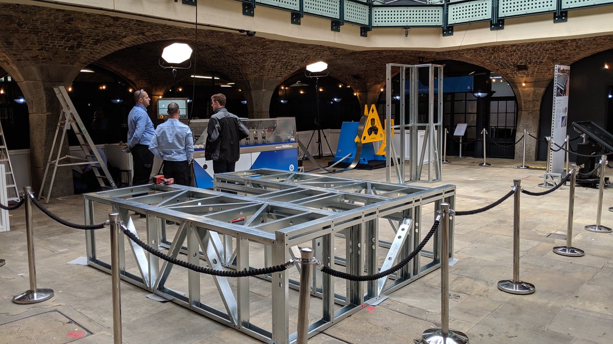 StrucSoft's tweet photo. That's a wrap! In just a few days we built a hotel room module live during show hours! A big thank you to everyone involved! @HowickLTD @Vision_Built @Autodesk_UKI #DesignRollBuild #AULondon #MWF https://t.co/RQVtrwTT0G