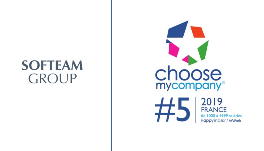 SofteamGroup's tweet photo. #SOFTEAMGroup labellisé @happyAtWork_ 2019 pour la 2e année consécutive et arrive à la 5e place des entreprises de 1000 à 4999 salariés. Bravo 🙌 à tous les SOFTEAMien(ne)s pour leur #implication #engagement #motivation. #HappyAtWork19 #WeAreSofteam https://t.co/8Qtn4svlNZ