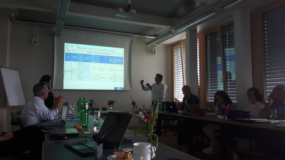 MoFathiAbdallah's tweet photo. General Assembly for #Mycokey project @Agroscope Institute.
Next step is the final #Mycokey conference in #Bari_Italy #9_12March_2020.
@Mycokey_eu @saeger_sarah @MartheDeBoevre @ugent #mycotoxins #biocontrol #endophytes #rapid_screeing #lc_msms. https://t.co/ITWynBazMX