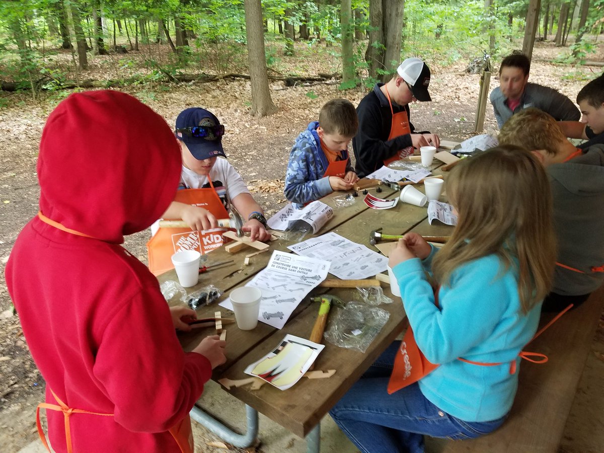 DetzlerSteve's tweet photo. HOME DEPOT 4H WORKSHOP AT CAMP NEYATI https://t.co/nL12VPrVk1