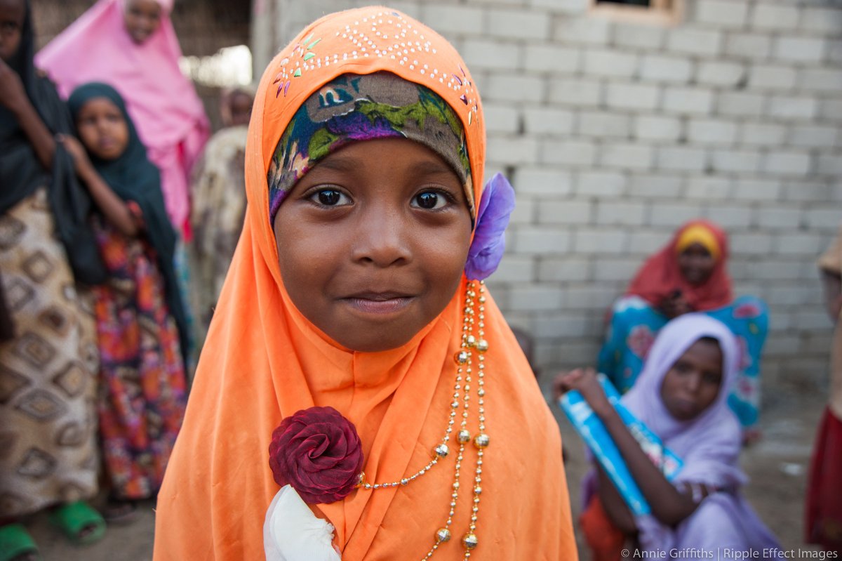 This young Somali girl in Dadaab, Kenya—once the largest refugee camp in th...