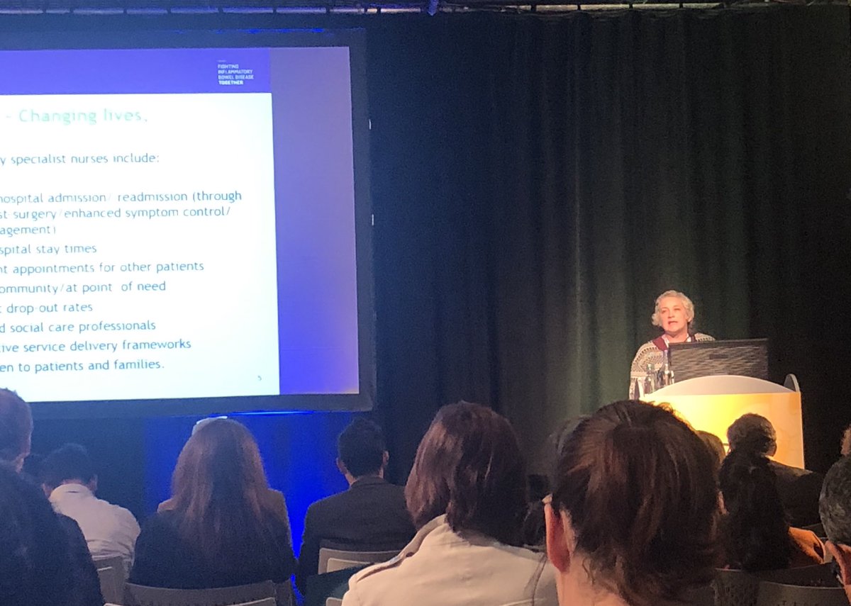 Isobel Mason storming it and reminding everyone how important the specialist nursing role is in delivering high quality care in IBD #BSG2019