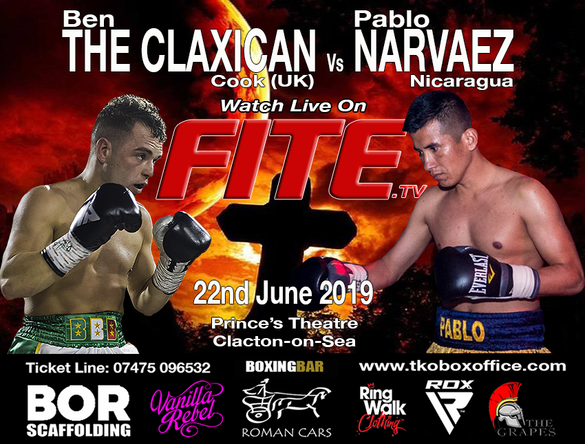 TKOBoxOffice's tweet photo. “IT’LL BE SHORT AND SWEET” SAYS COOK AHEAD OF NARVAEZ 22ND JUNE SHOWDOWN – LIVE ON https://t.co/MmscaEGIrj https://t.co/jv1m3Ma893 @TClaxican @tommysweet_t @Nathan_Decastro @PrincesTheatre @FiteTV @RDXSports @JKnightRDX @BBCEssexSport @BBCEssex @BIBABoxing @LucaDiCaro #boxing https://t.co/wFjCxFL2Dj