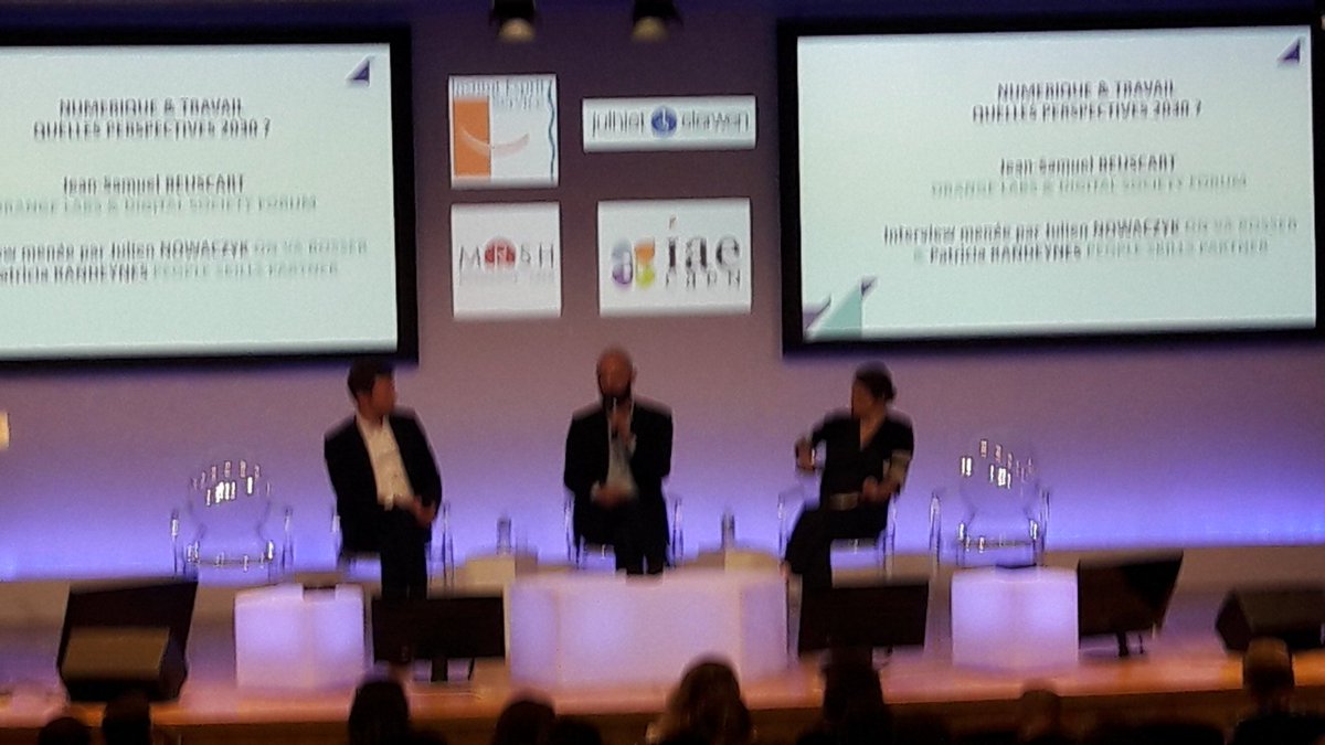 Belle conclusion #numérique &amp; #travail quelles perspectives 2030 ? #labhuman19 😁👏On parle #territoires, formes d'#emplois #collectifs de travail #liens Jean samuel Beuscart  <a href="/jsbtweet/">Jean-Samuel Beuscart</a> <a href="/orange/">Orange</a> <a href="/ODSForum/">DigitalSocietyForum</a> ITW par <a href="/juliennowaczyk/">Julien Nowaczyk</a> <a href="/onvabosser/">Onvabosser.fr</a> &amp; Patricia Randeynes <a href="/PSk_partner/">PeopleSkills Partner</a>