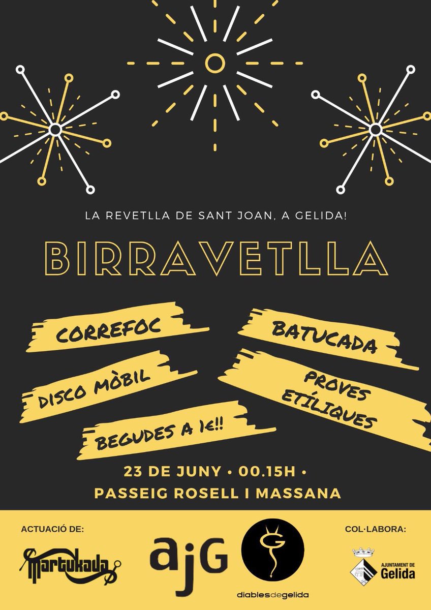 La revetlla de Sant Joan a Gelida!🎉🎉🎉✨