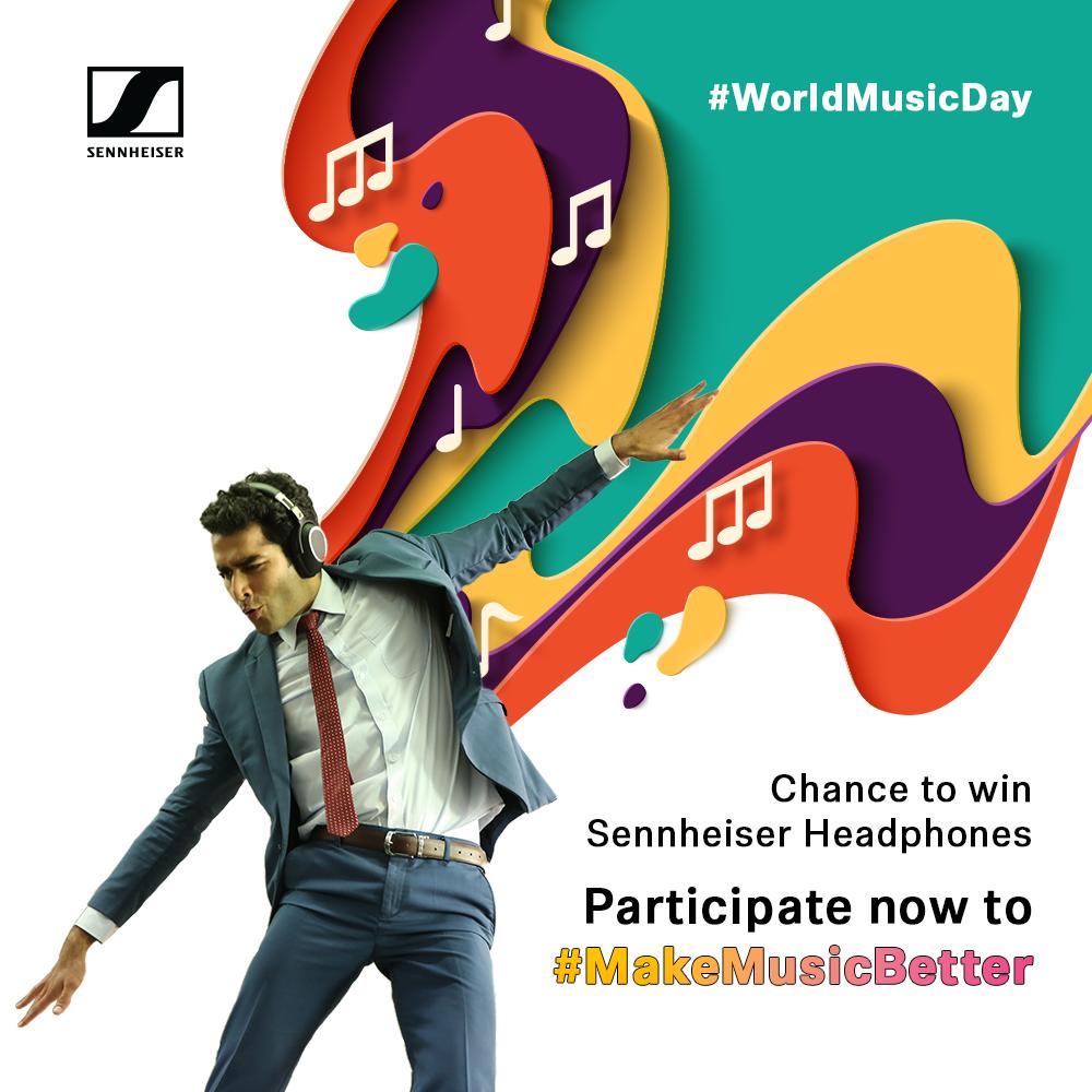 SennheiserIndia's tweet image. #ContestAlert This #WorldMusicDay, you have the opportunity to make your favourite music sound even better with Sennheiser. Share with us, how Sennheiser headphones will #MakeMusicBetter for you, along with hashtag &amp;amp; stand a chance to win one! T&amp;amp;Cs here: bit.ly/2WSIKy4