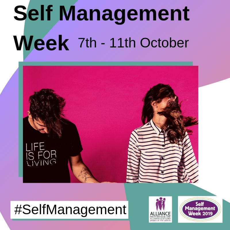 SelfMgmtScot's tweet photo. Help raise awareness of the benefits of #SelfManagement during Self Management Week. We have a range of shareable graphics, event poster and info sheet available for download to get you started. 

https://t.co/9x3tfajxFI https://t.co/ZvUFuZ6Wjo