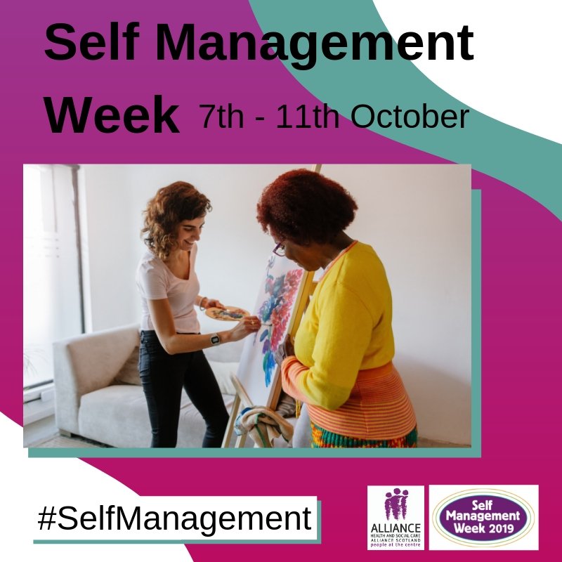 SelfMgmtScot's tweet photo. Help raise awareness of the benefits of #SelfManagement during Self Management Week. We have a range of shareable graphics, event poster and info sheet available for download to get you started. 

https://t.co/9x3tfajxFI https://t.co/ZvUFuZ6Wjo