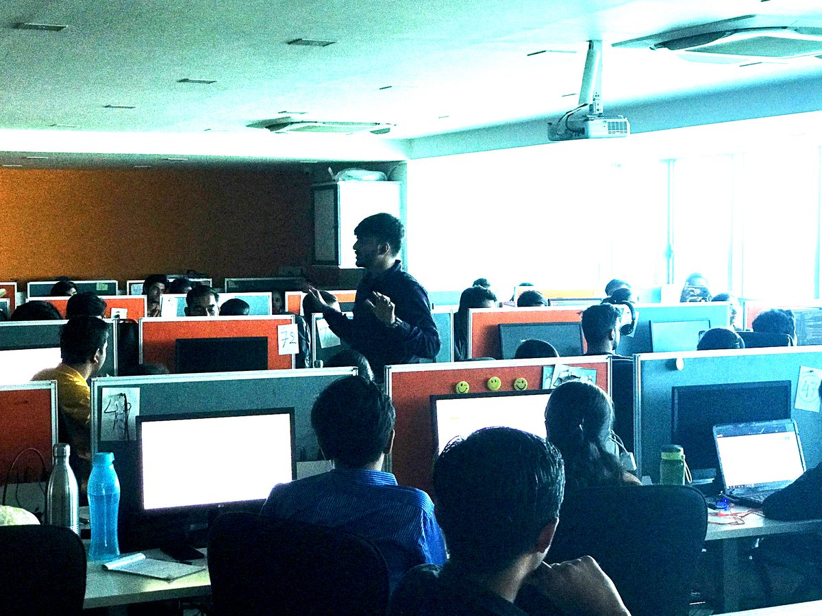 BacancyTech's tweet photo. Today's Floor Training Session: GraphQL Introduction &amp; Explained.

#GraphQL #FloorTraining #Session https://t.co/kaWzjkE84N