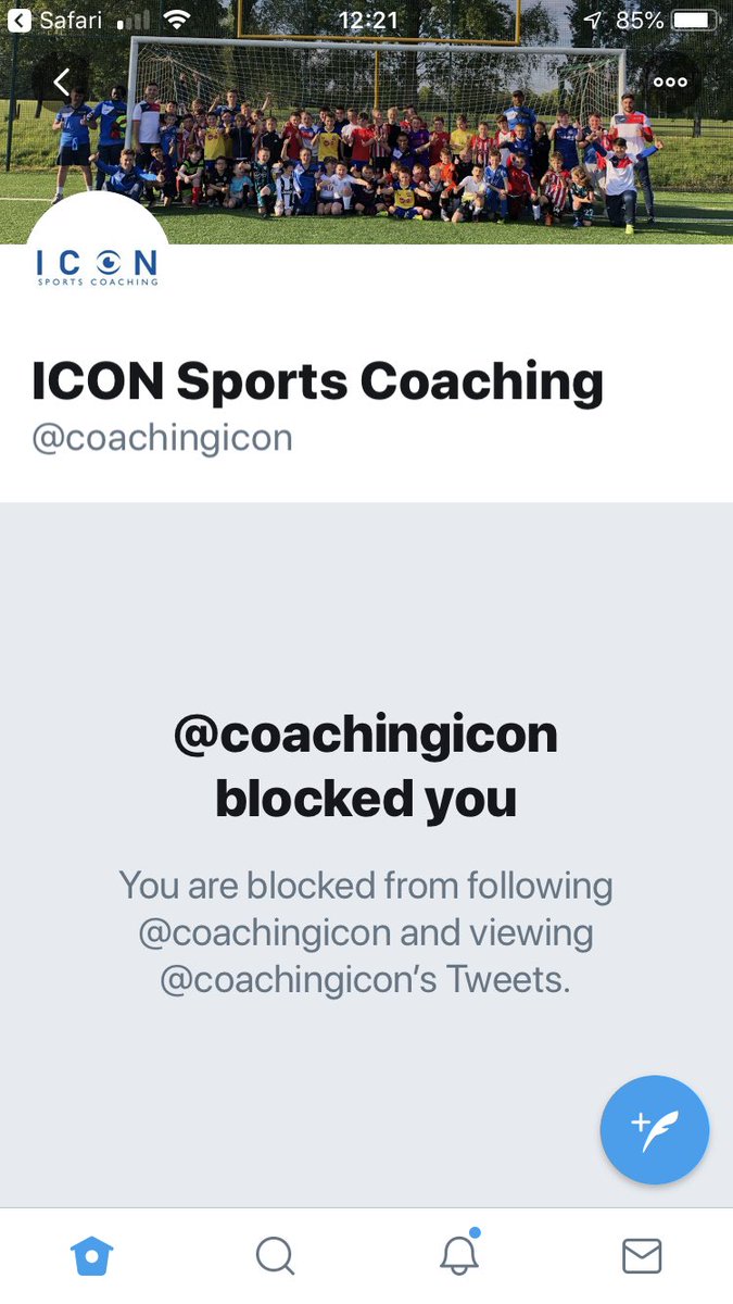 mattletiss7's tweet photo. Wasn’t sure Steve Philips of I Con sports coaching could stoop any lower but to put about locally that @FrannyBenali was only involved @MLTNC7 for the money is a disgrace. Hang your head in shame. #thanksfortheblock 😂😂😂 #wasntevenfollowing 😂😂 https://t.co/iQxDWqpIDm