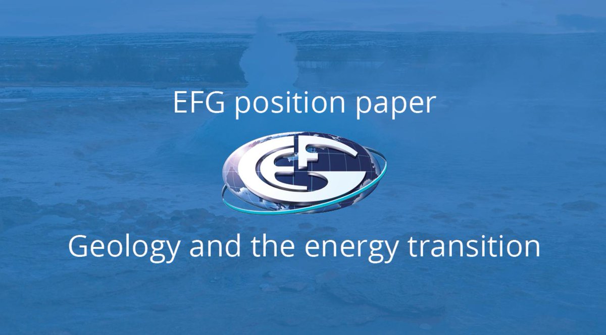 Today the European Federation of Geologists (EFG) releases its position paper on the #energytransition. EFG believes geothermal energy, CO2 capture and mineral extraction are part of the answer to meet the EU #climatetargets.
Read more:  bit.ly/2XVOQip