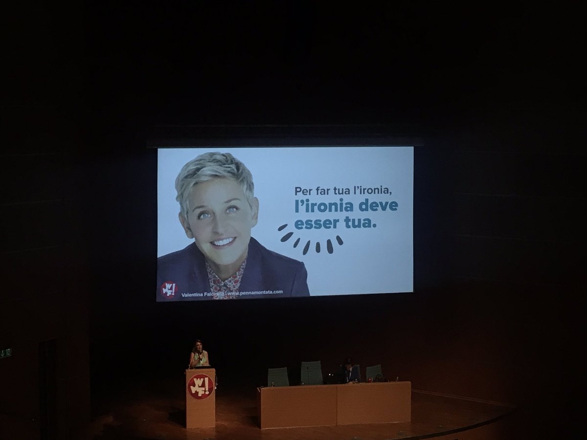 Per l’ironia, bisogna fare attenzione a testo, contesto e a quanto essa faccia parte del nostro dna | @valefalci in sala #contentmarketing al #wmf19
#WMFCubeRadio #CubeRadio #IUSVEsocialTEAM