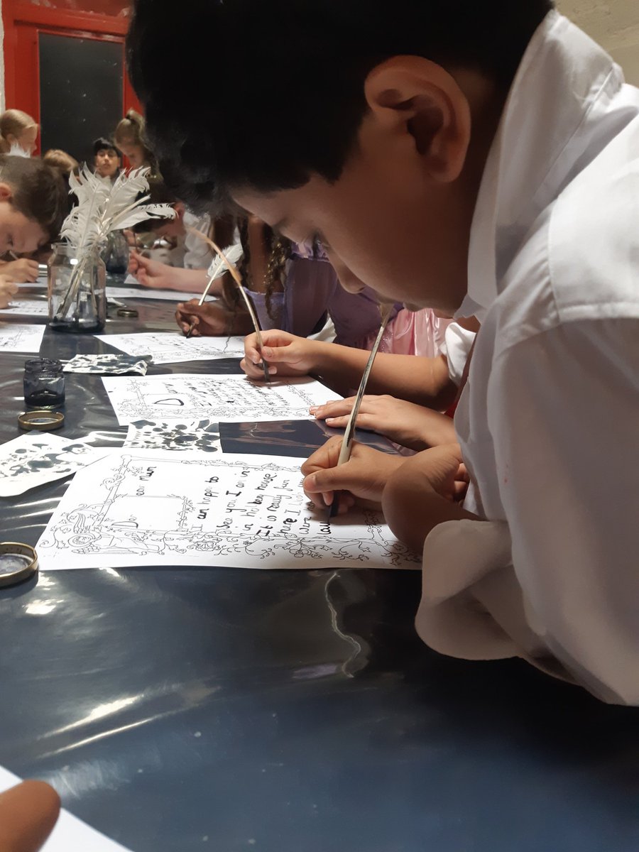 MPS_Northampton's tweet photo. Calligraphy concentration https://t.co/VxA1Sspdw9